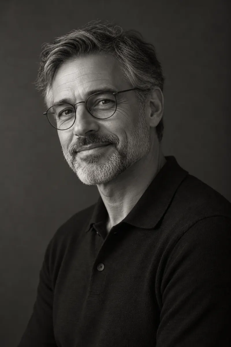 Black-and-white portrait of Dr. Marek Antal